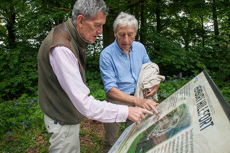 David Fursdon and Carrel Jevons at Hembury