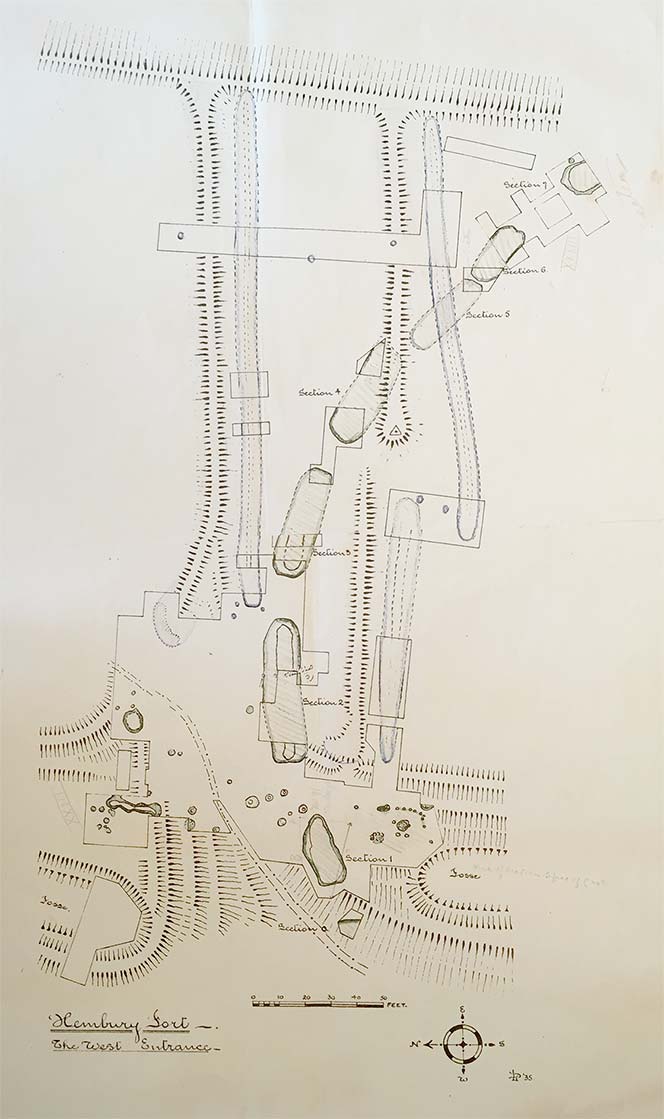 Excavation Plan West Entrance